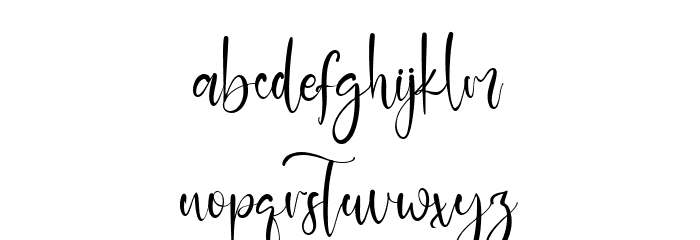 Bailey Script Font LOWERCASE