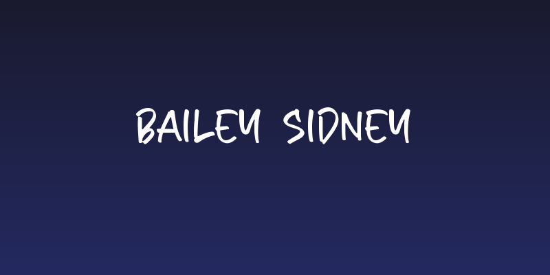 Bailey Sidney Social Header