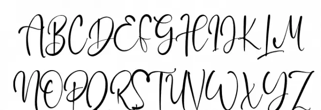 BaileyScript Schriftart Groß