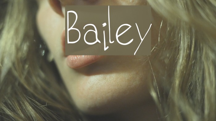 Bailey Font examples