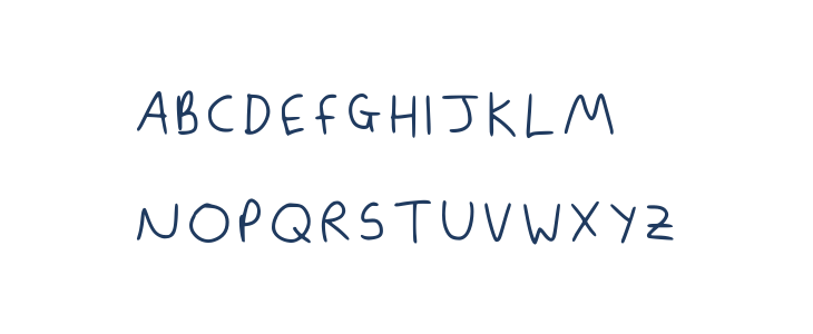 Baileys Handwriting Regular Uppercase