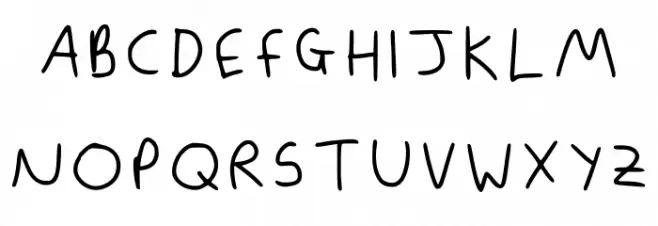 Baileys Handwriting Regular Polices MAJUSCULES