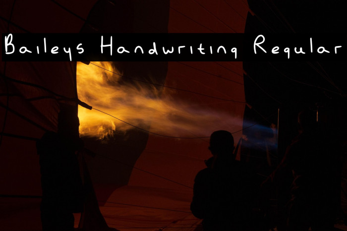 Baileys Handwriting Regular Font examples