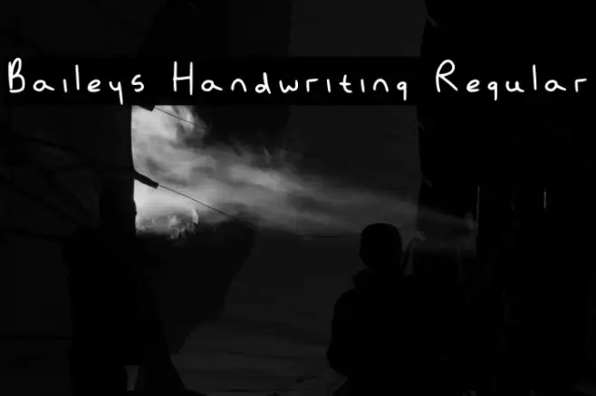 Baileys Handwriting Regular फ़ॉन्ट examples