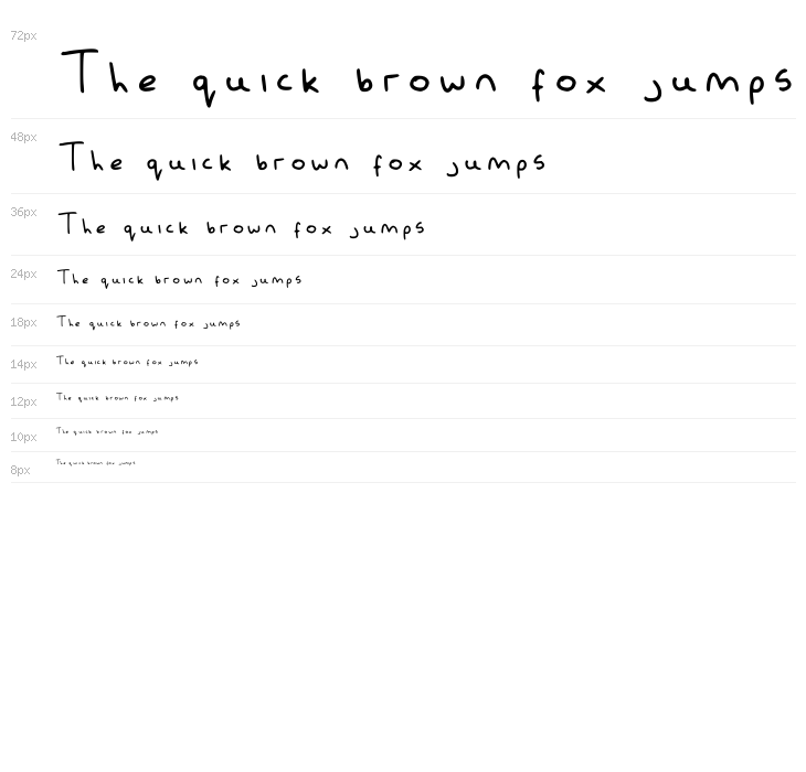 Baileys Handwriting Regular Waterfall