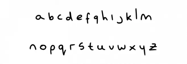 Baileys Handwriting Regular Polices MINUSCULES