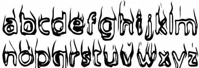 BaileysCar-Regular फ़ॉन्ट लोअरकेस