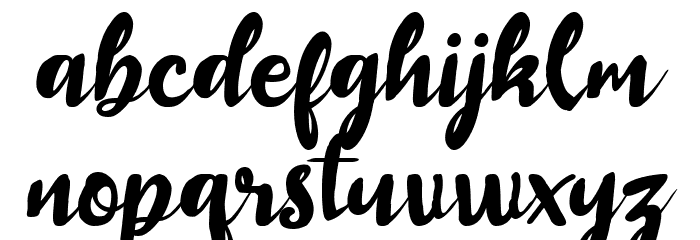 Baillando Font LOWERCASE