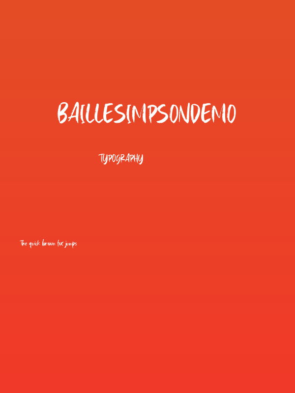 BailleSimpsonDEMO Poster