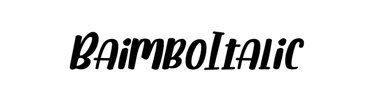 Baimbo Italic Fuentes