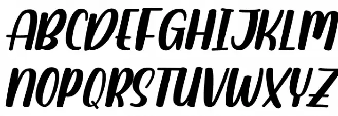Baimbo Italic Polices MAJUSCULES
