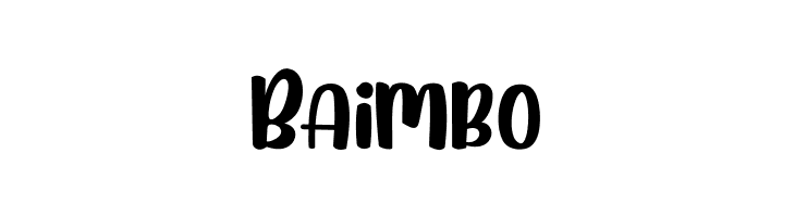 Baimbo  免费字体下载