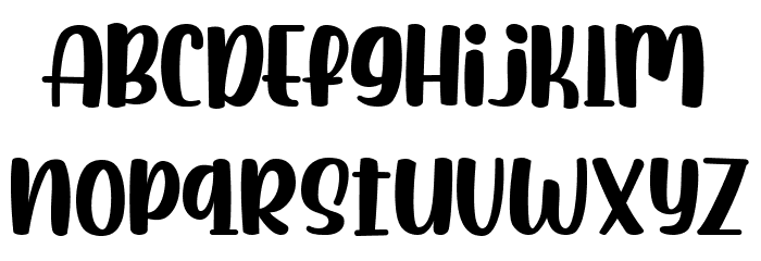 Baimbo Font LOWERCASE