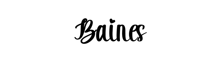 Baines  नि: शुल्क फ़ॉन्ट्स डाउनलोड