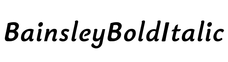 Bainsley Bold Italic  Frei Schriftart Herunterladen
