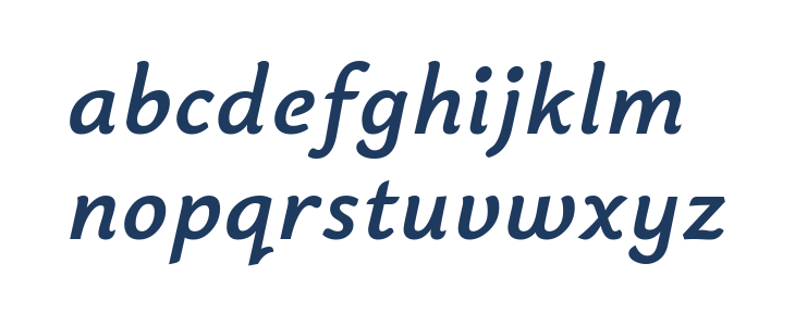 Bainsley Bold Italic Lowercase