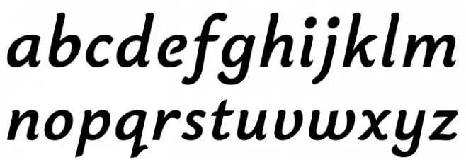 Bainsley Bold Italic Fuentes MINÚSCULAS