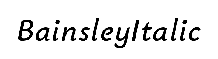 Bainsley Italic  Fuentes Gratis Descargar