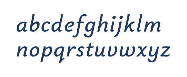 Bainsley Italic Lowercase