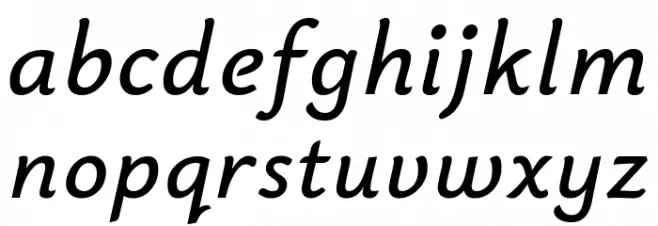 Bainsley Italic Fuentes MINÚSCULAS