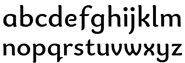 Bainsley Font LOWERCASE