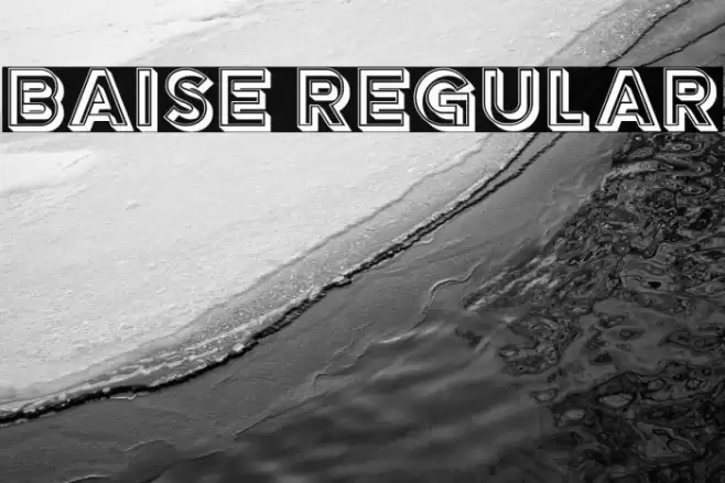Baise Regular Font examples