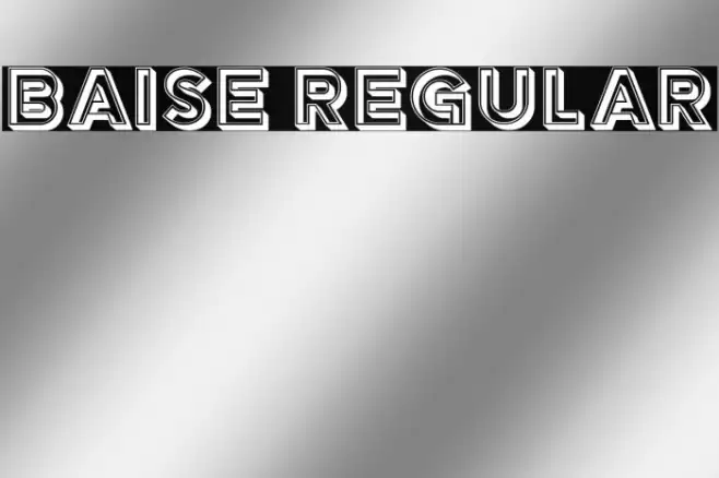 Baise Regular Font examples