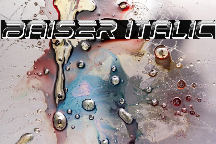 Baiser Italic Example 1