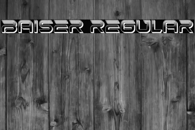 Baiser Regular Font examples