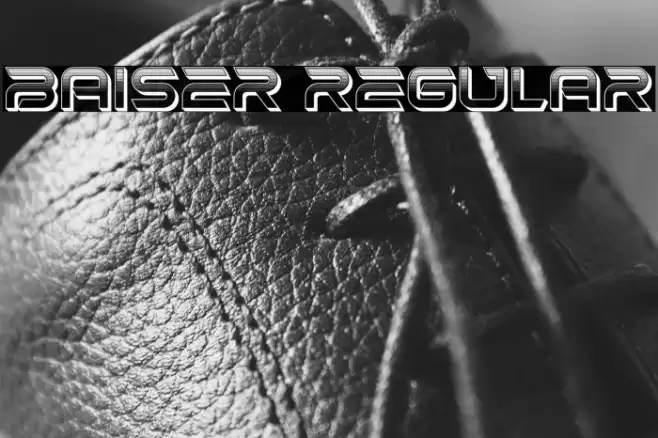 Baiser Regular Font examples