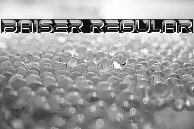 Baiser Regular Font examples