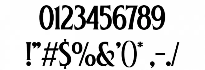 Baisteach Font OTHER CHARS