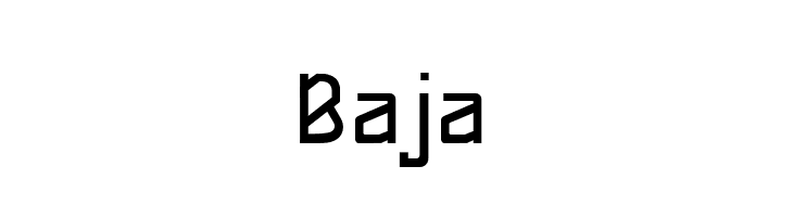 Baja  Frei Schriftart Herunterladen