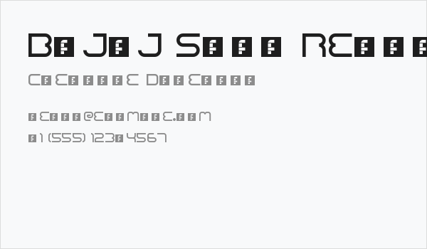 Bajaj Sans Regular Business Card
