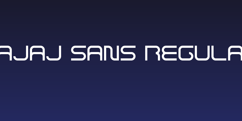 Bajaj Sans Regular Social Header