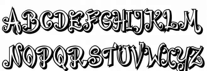 Bajareczka Shadow Schriftart Groß