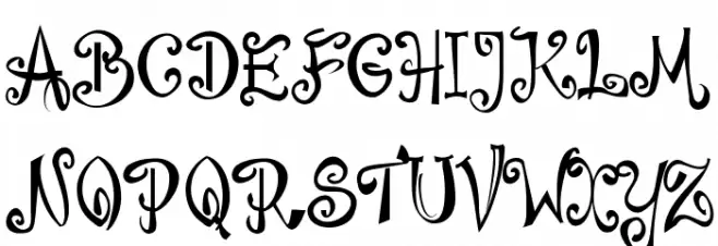 Bajareczka Font UPPERCASE