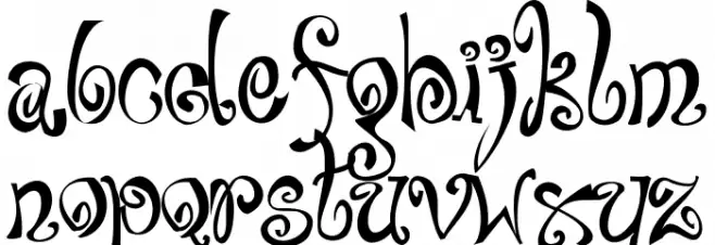 Bajareczka Font Litere mici