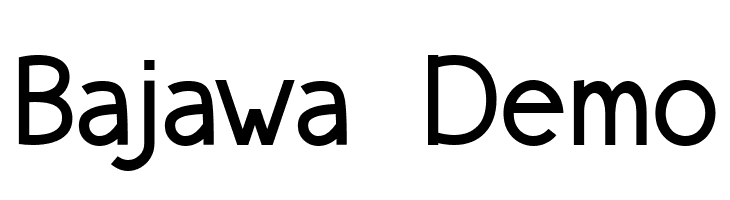 Bajawa Demo  font caratteri gratis