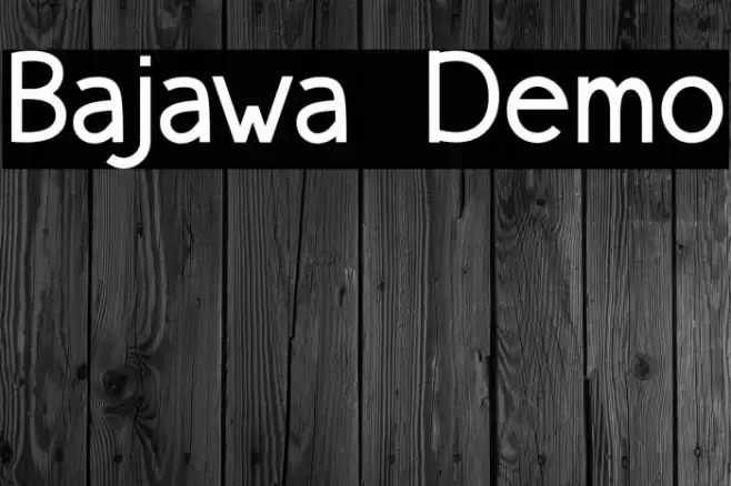 Bajawa Demo Шрифта examples
