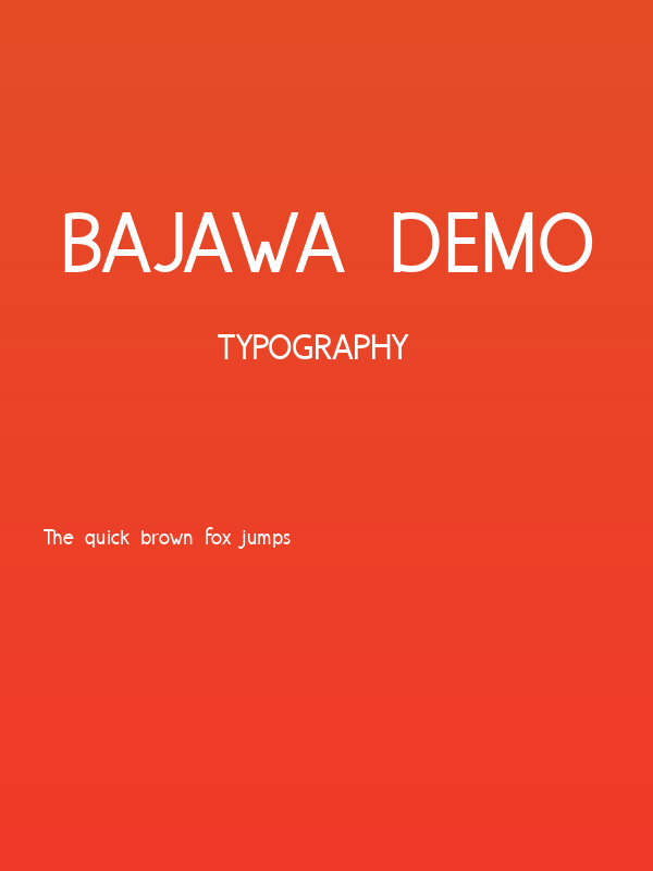 Bajawa Demo Poster