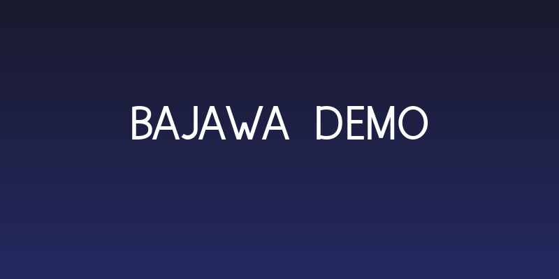 Bajawa Demo Social Header