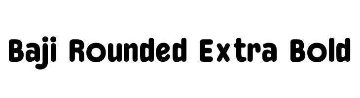Baji Rounded Extra Bold  免费字体下载