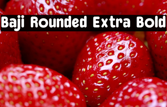 Baji Rounded Extra Bold Example 2
