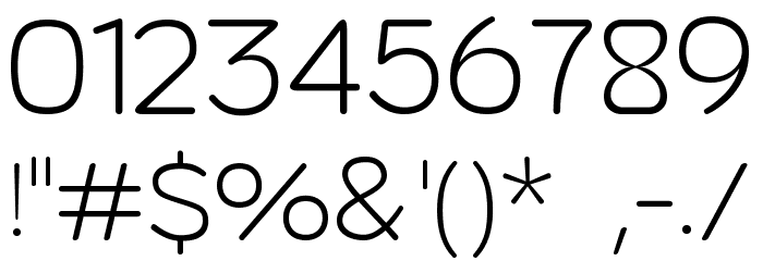 Baji Rounded Extra Light Schriftart Anderer Schreiben