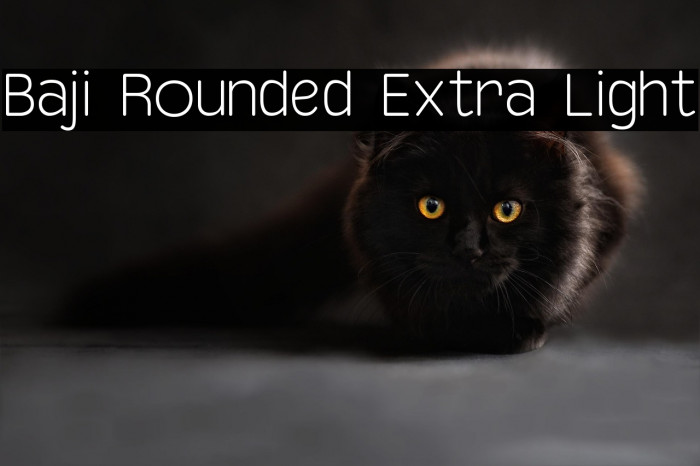 Baji Rounded Extra Light Example 1