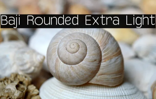 Baji Rounded Extra Light Example 3
