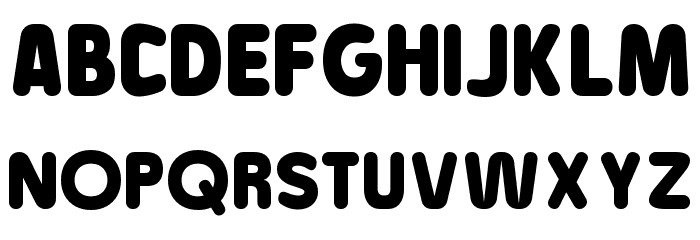 Baji Rounded Heavy Font UPPERCASE