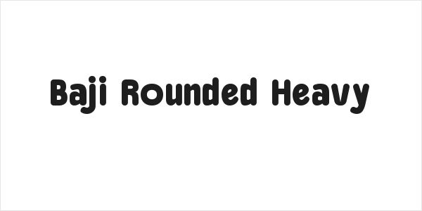 Baji Rounded Heavy Logo