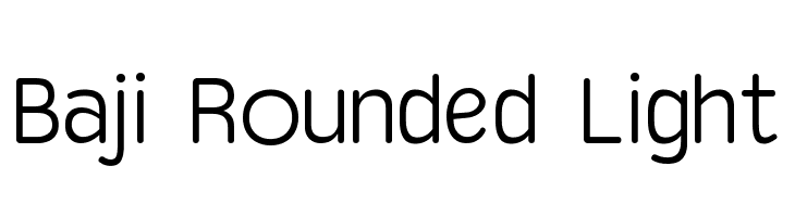 Baji Rounded Light  baixar fontes gratis